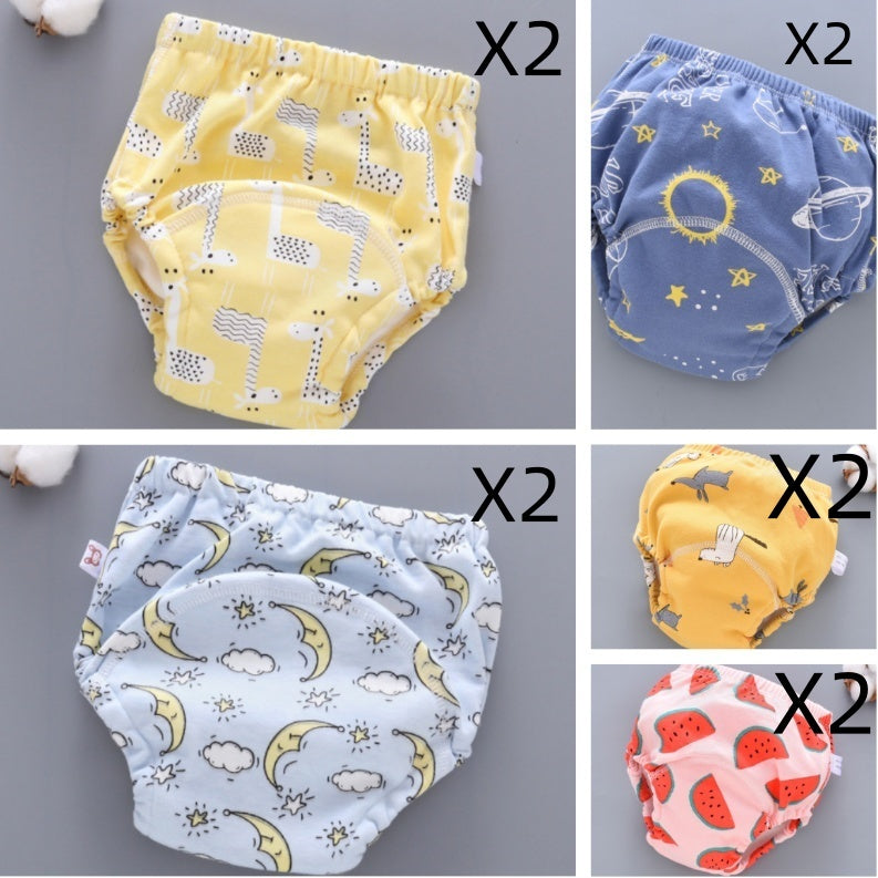 Baby Training Pants – Washable 6-Layer Gauze Reusable Diaper Cover for Toddlers