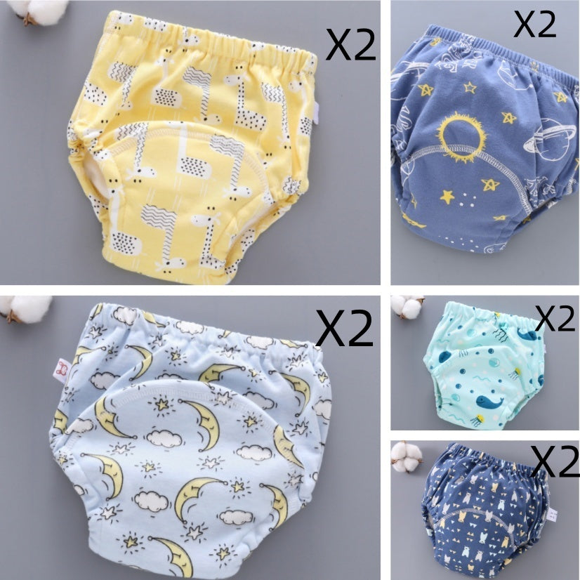 Baby Training Pants – Washable 6-Layer Gauze Reusable Diaper Cover for Toddlers