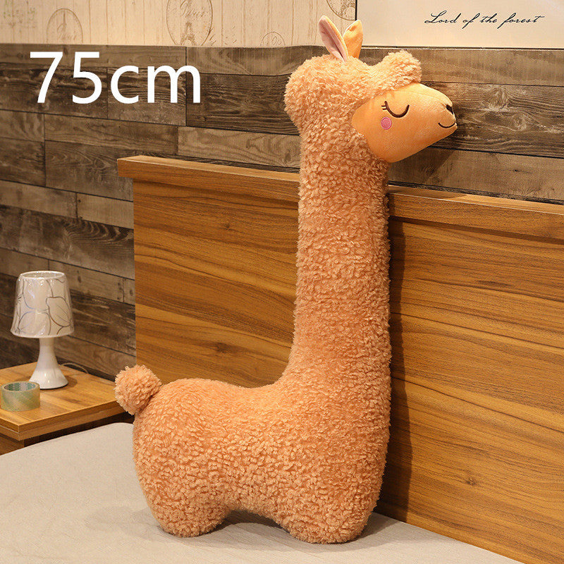 Alpaca Plush Toy Pillow – Soft Cuddly Stuffed Animal for Kids