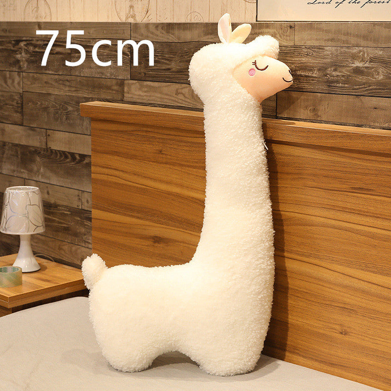 Alpaca Plush Toy Pillow – Soft Cuddly Stuffed Animal for Kids