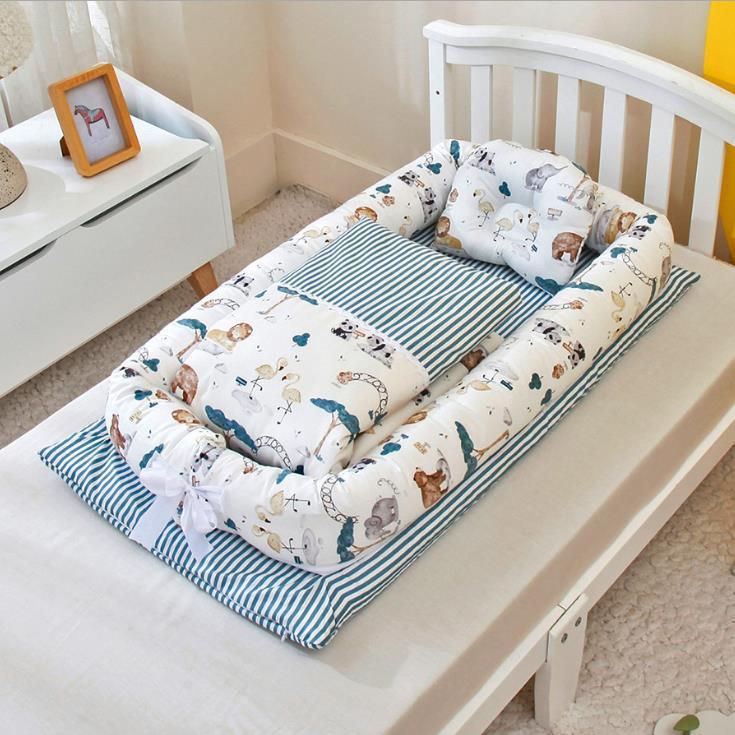 Foldable Portable Baby Crib– Anti-Pressure Bionic Baby Bed for Home & Travel