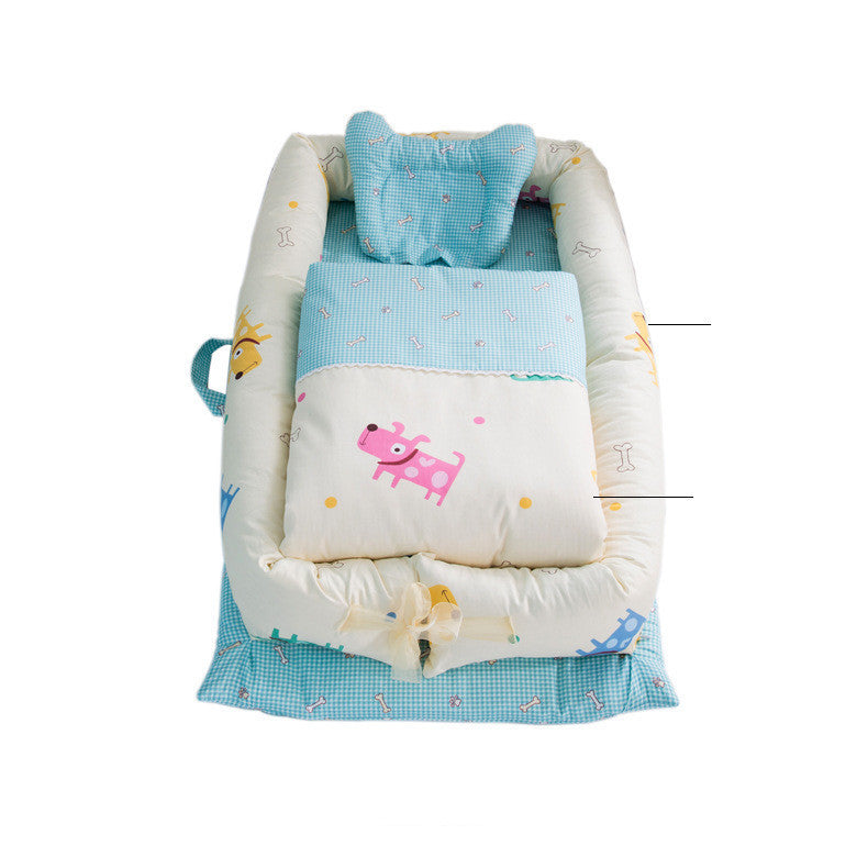 Foldable Portable Baby Crib– Anti-Pressure Bionic Baby Bed for Home & Travel