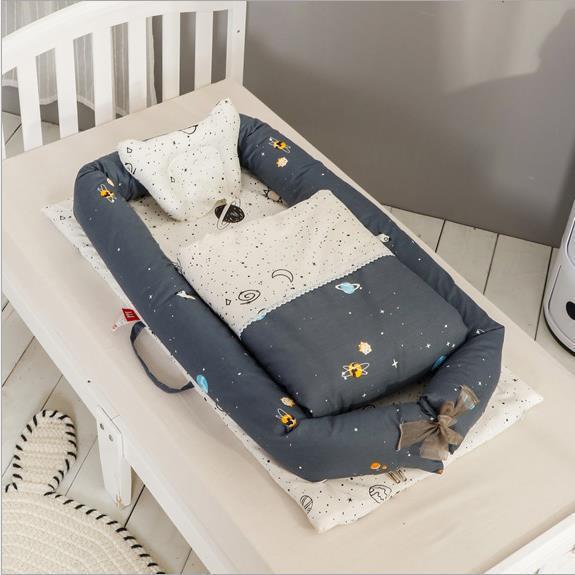 Foldable Portable Baby Crib– Anti-Pressure Bionic Baby Bed for Home & Travel