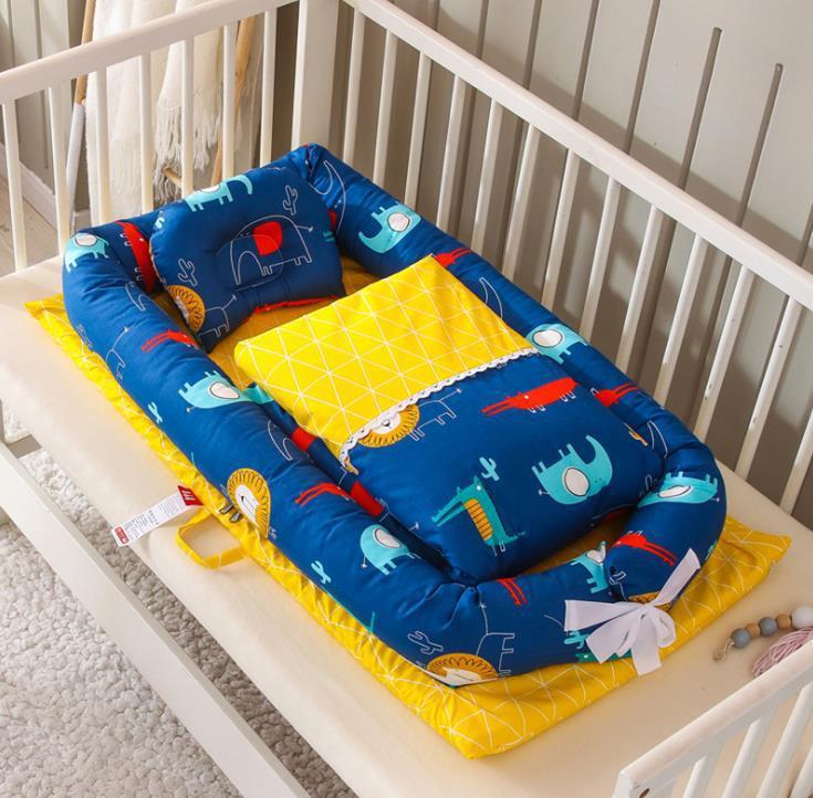 Foldable Portable Baby Crib– Anti-Pressure Bionic Baby Bed for Home & Travel