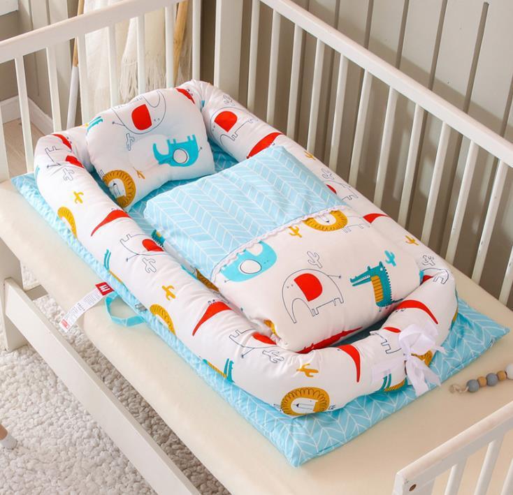 Foldable Portable Baby Crib– Anti-Pressure Bionic Baby Bed for Home & Travel
