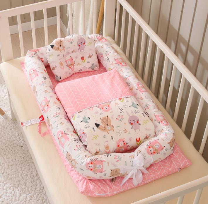 Foldable Portable Baby Crib– Anti-Pressure Bionic Baby Bed for Home & Travel