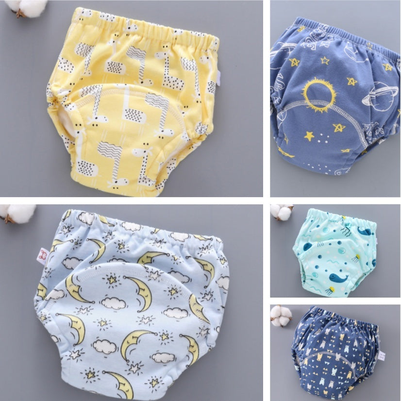 Baby Training Pants – Washable 6-Layer Gauze Reusable Diaper Cover for Toddlers