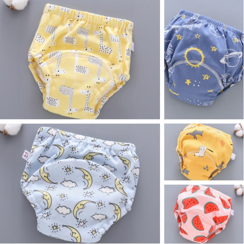 Baby Training Pants – Washable 6-Layer Gauze Reusable Diaper Cover for Toddlers