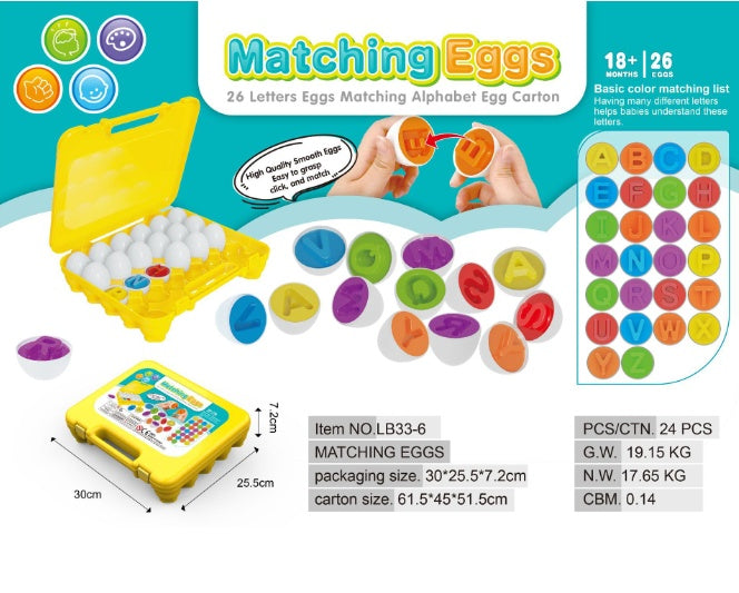 Toddler Learning Shape Sorter Eggs – Montessori Educational Toy for Babies & Kids