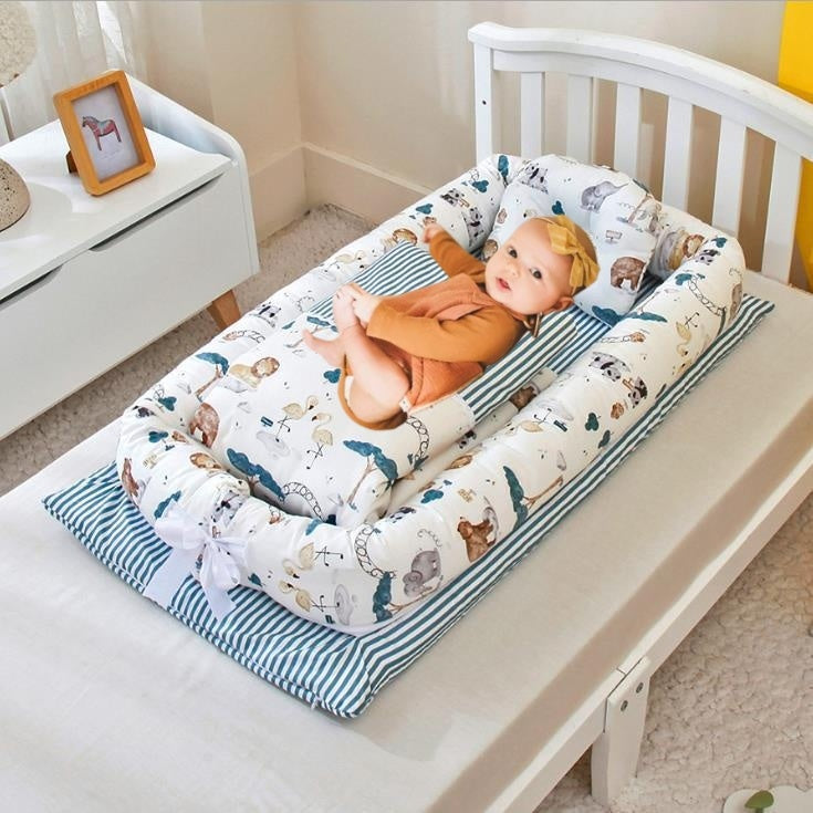Foldable Portable Baby Crib– Anti-Pressure Bionic Baby Bed for Home & Travel