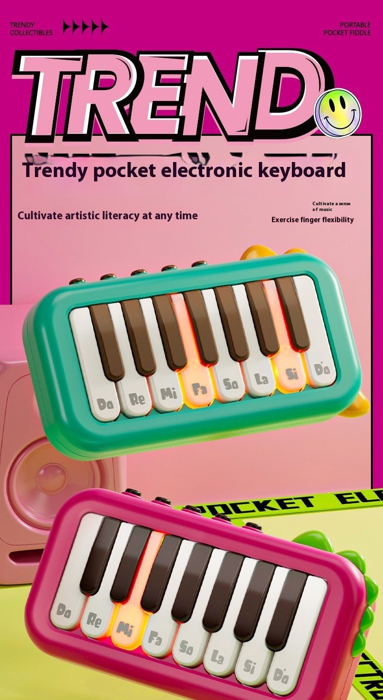 Baby Pocket Electronic Keyboard – Mini Piano Toy with Playable Keys for Toddlers