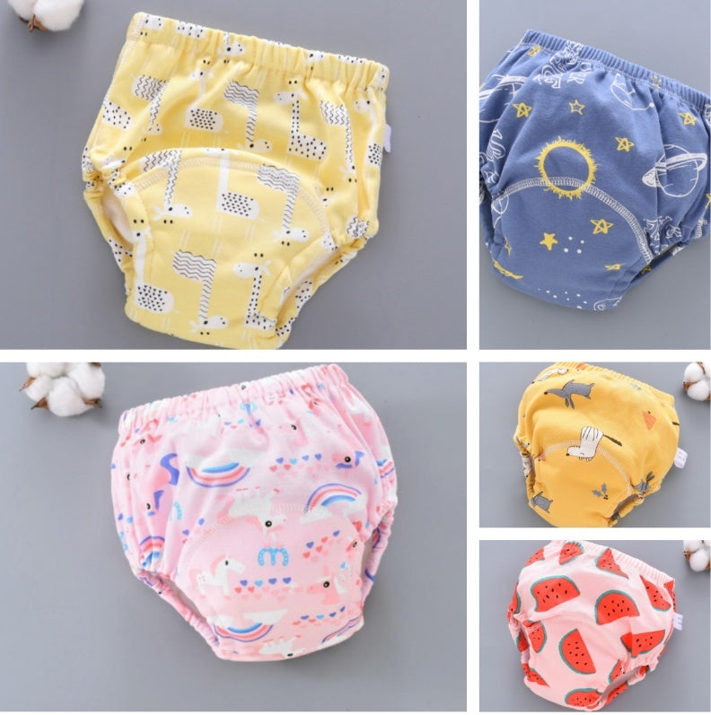 Baby Training Pants – Washable 6-Layer Gauze Reusable Diaper Cover for Toddlers