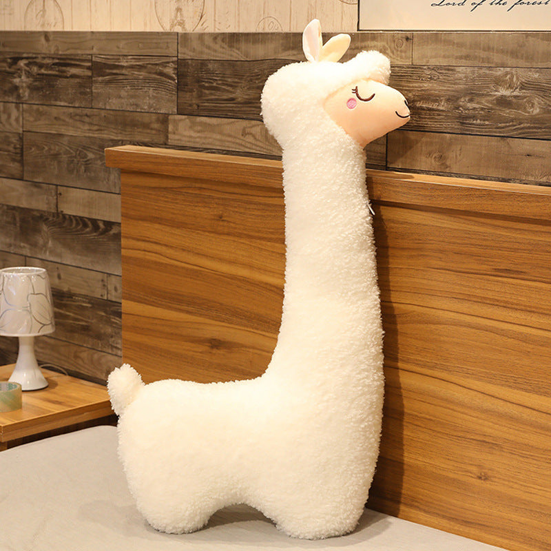 Alpaca Plush Toy Pillow – Soft Cuddly Stuffed Animal for Kids