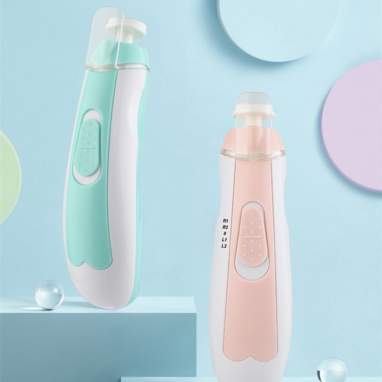 Electric Baby Nail Trimmer – Newborn Safe Nail Clipper Set with Anti-Pinch Design