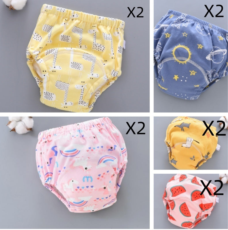 Baby Training Pants – Washable 6-Layer Gauze Reusable Diaper Cover for Toddlers
