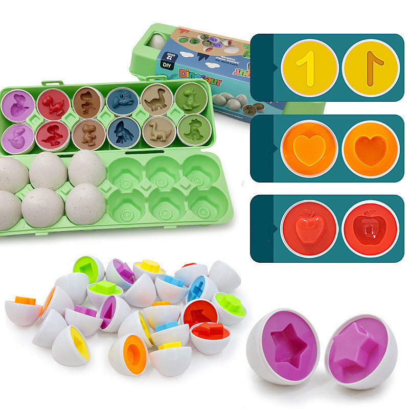 Toddler Learning Shape Sorter Eggs – Montessori Educational Toy for Babies & Kids