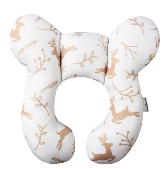Infant U-Shaped Pillow – Baby Bed, Car Seat & Stroller Neck Support Cushion