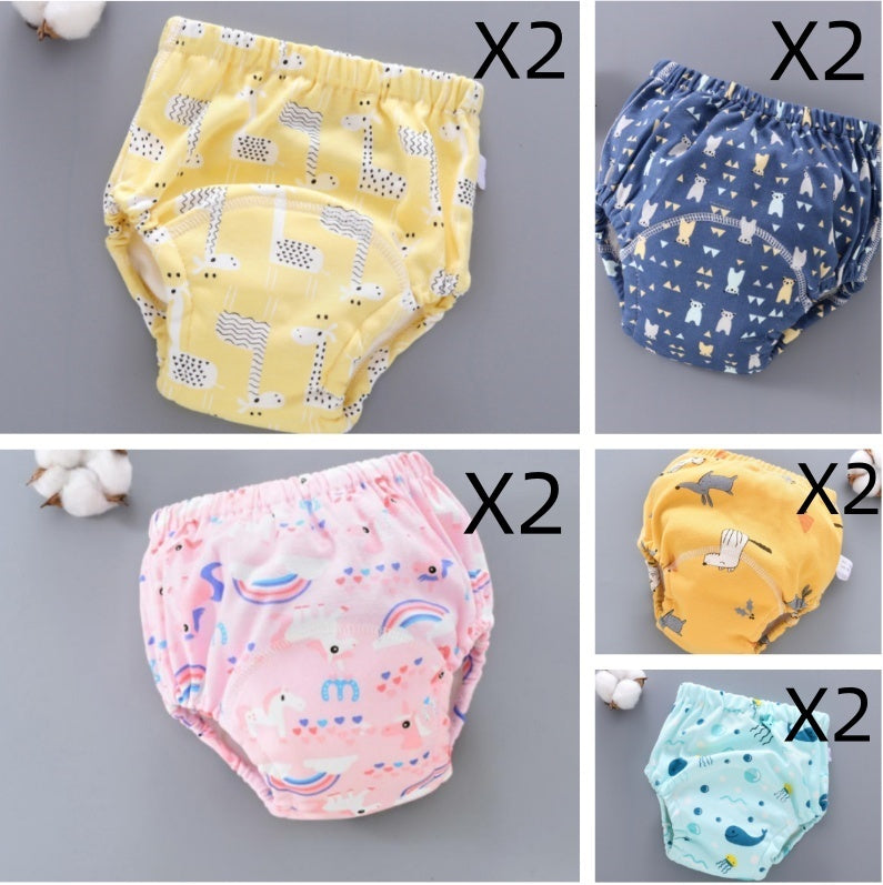 Baby Training Pants – Washable 6-Layer Gauze Reusable Diaper Cover for Toddlers