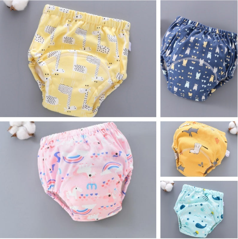 Baby Training Pants – Washable 6-Layer Gauze Reusable Diaper Cover for Toddlers